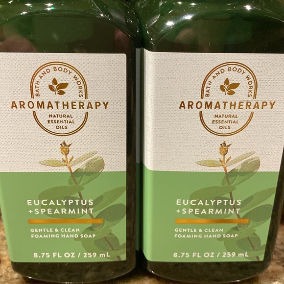 Two “EUCALYPTUS+SPEARMINT” BBW 8.75 fl oz, Gentle & Clean Foaming Hand Soap, NWT - Picture 3 of 5